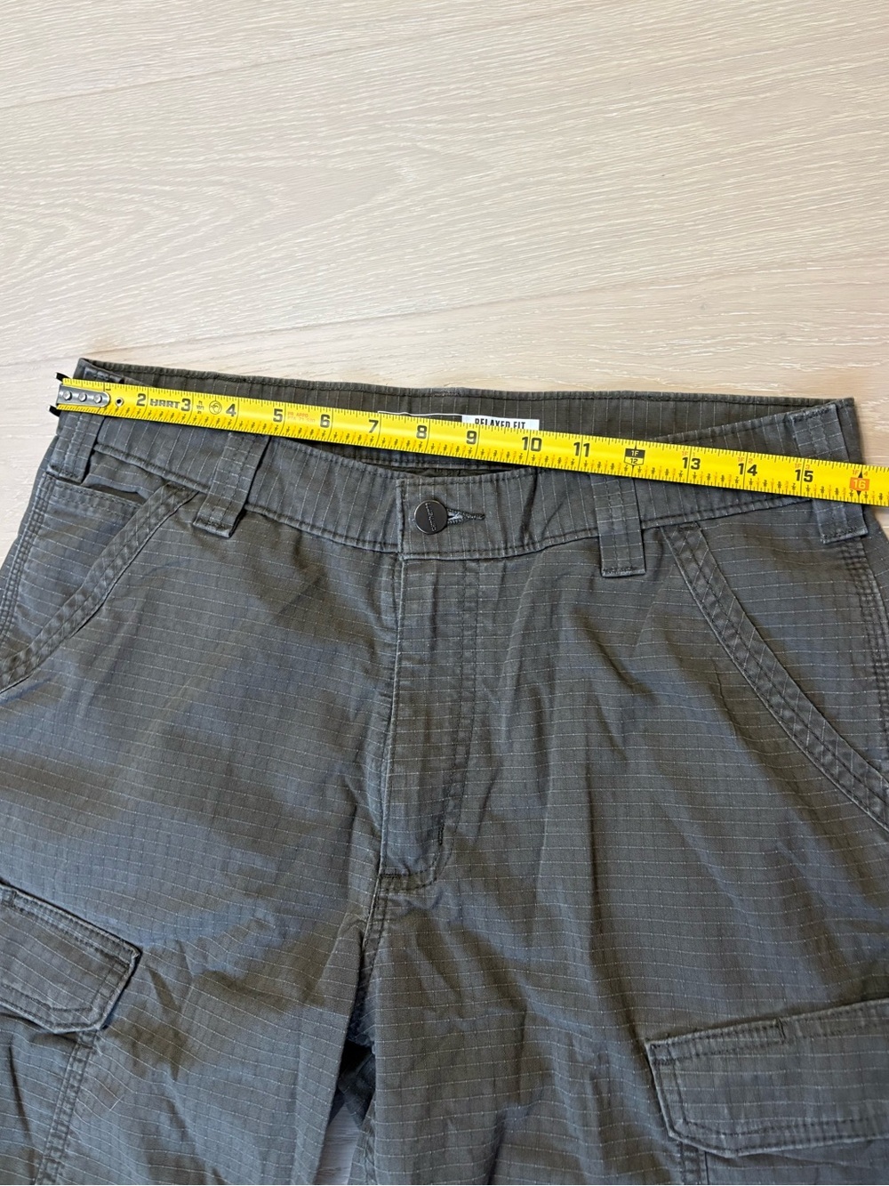 CARHARTT FORCE® RELAXED FIT RIPSTOP CARGO WORK SHORT Green men’s 33 - Picture 6 of 9
